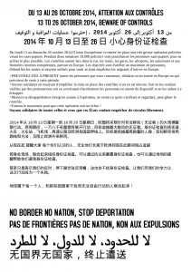 CHINOIS AFFICHE DU 13 AU 26 OCTOBRE 2014 ATTENTION AUX CONTROLES